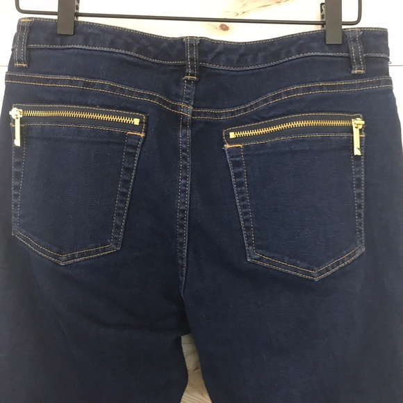 Michael Kor Dark Wash Blue Skinny Jeans - Picture 6 of 8